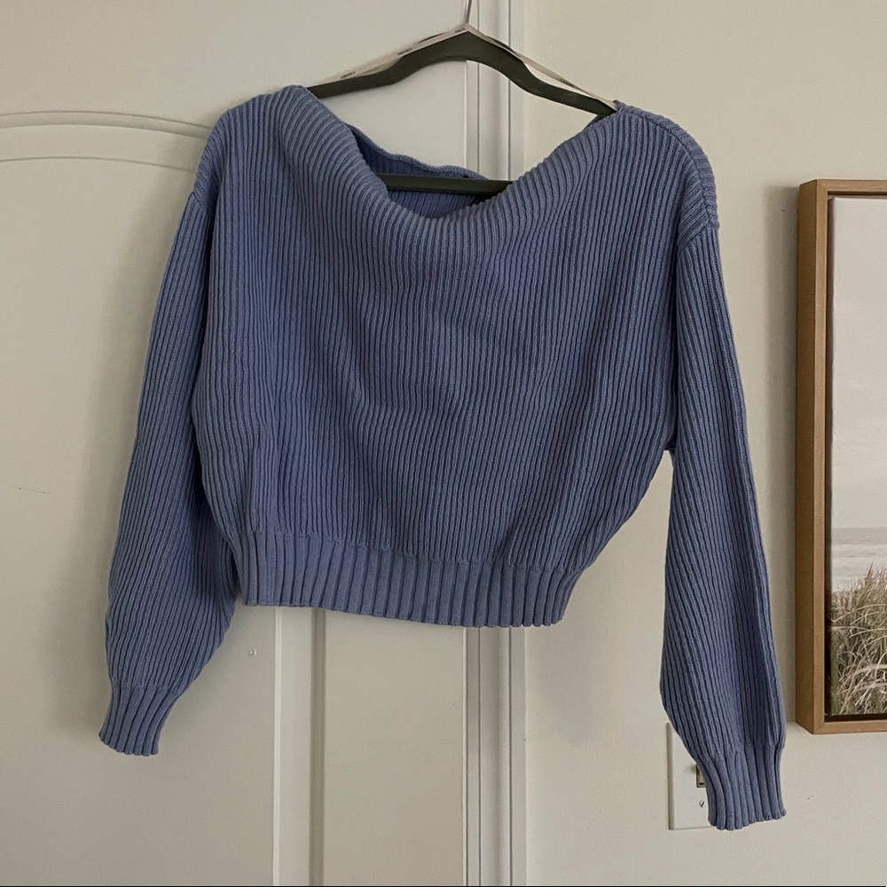 FOREVER 21 OFF THE SHOULDER SWEATER